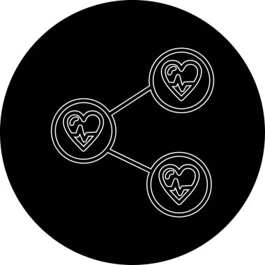 kalp simgesi modada izole edilmiş arkaplan