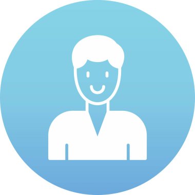 İş adamı simgesi vektör illüstrasyonu