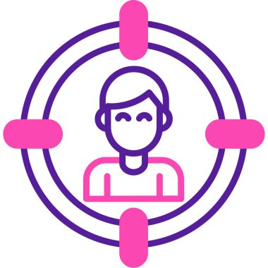 hedef simge vektör illüstrasyonu