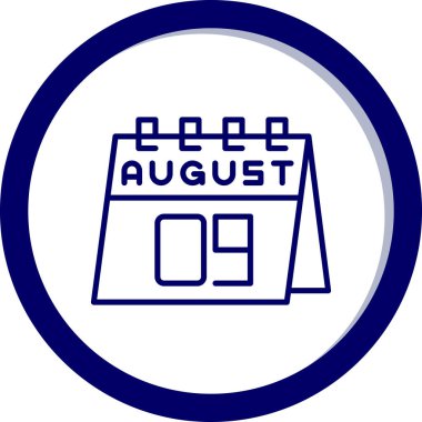 Takvim simgesinin vektör illüstrasyonu