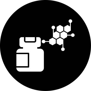 Bir kimyasal simgenin vektör illüstrasyonu