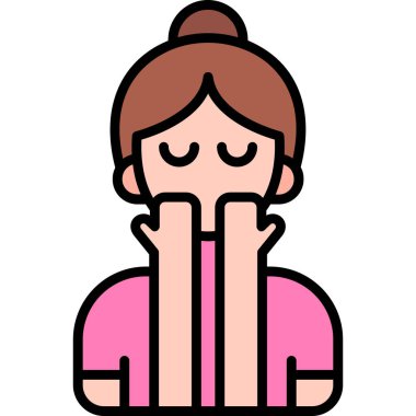 üzgün ve depresif genç kadın vektör çizimi