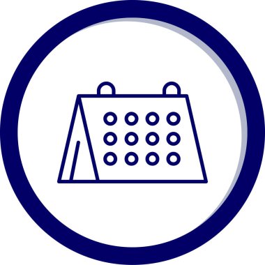 Takvim. Web simgesi basit illüstrasyon