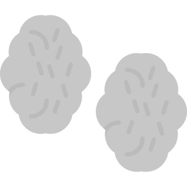 Beyaz arka planı olan bir beynin vektör çizimi