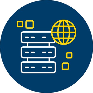 şebeke. Web simgesi basit illüstrasyon