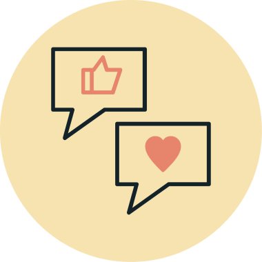 Aşk mesajı. Basit resimleme