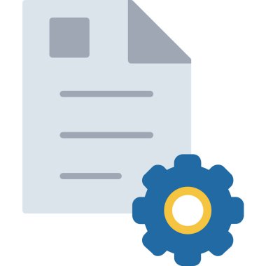 dosya düz ikon vektör illüstrasyonu