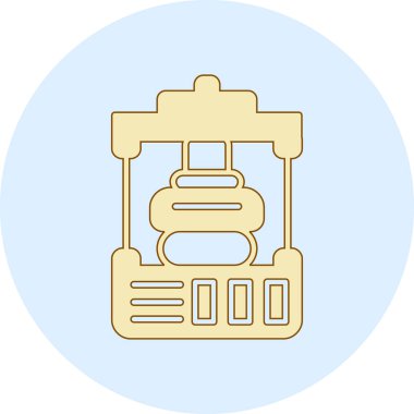 Benzin istasyonu. Basit resimleme