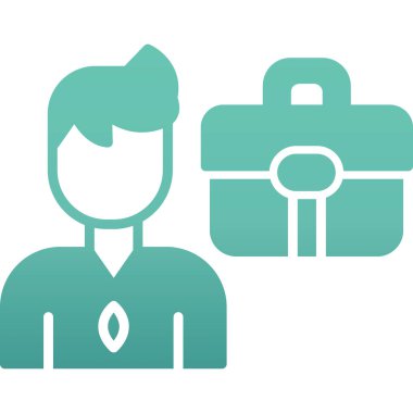 İş adamı vektör simgesi modern basit tasarım