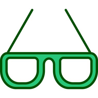 Gözlük. Web simgesi basit tasarım