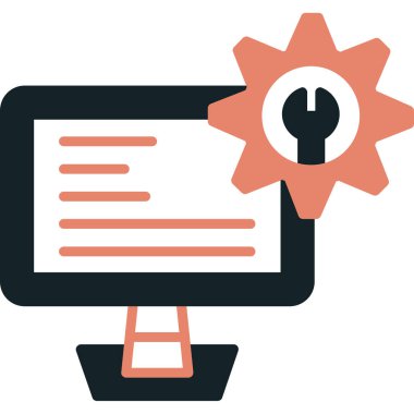 bilgisayar simgesi vektör illüstrasyonu