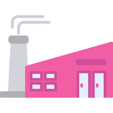 fabrika vektör illüstrasyonu