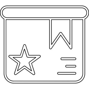 Yıldız simgesi vektör illüstrasyonu