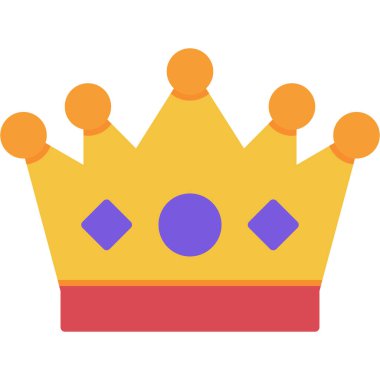 Taç. Web simgesi basit tasarım