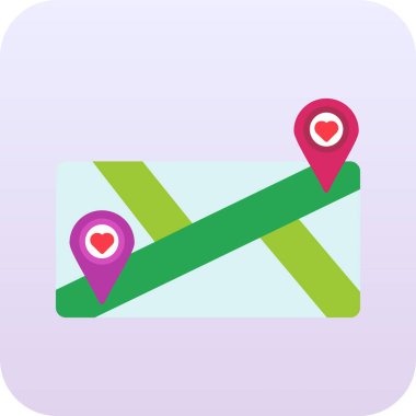 harita pin simgesi, vektör illüstrasyonu