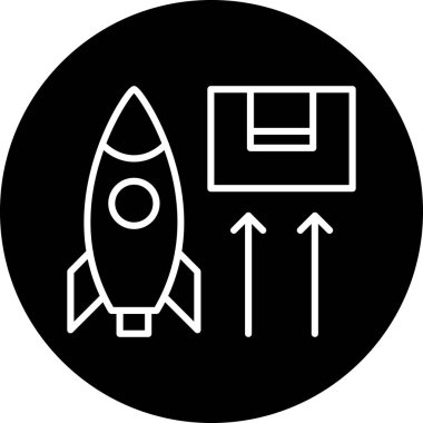 Bir roketin vektör çizimi