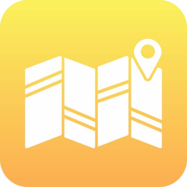 Vektör konumu simge illüstrasyonu