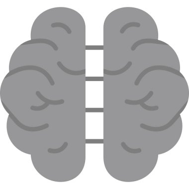 beyin ikonu vektör illüstrasyonu