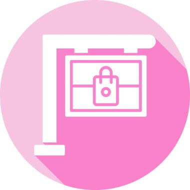 Moda tasarımının web simgesi izole edilmiş illüstrasyon vektörü