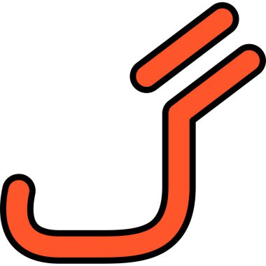 Bir ip simgesinin vektör illüstrasyon simgesi