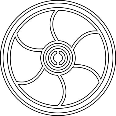 çiçek simgesi, vektör illüstrasyonu