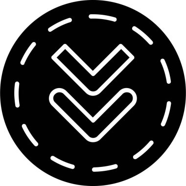 Bir çember simgesinin vektör illüstrasyonu