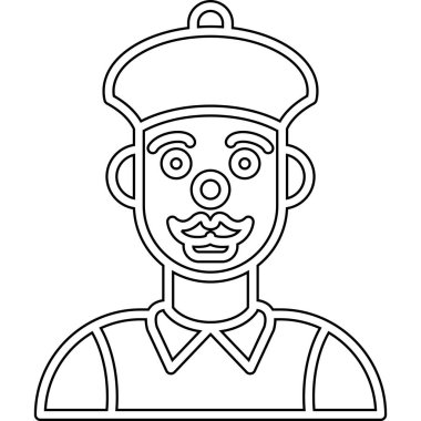 Mutlu adam avatar karakter vektör çizimi tasarımı