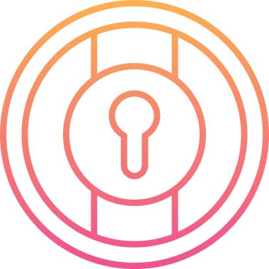 ikon vektör illüstrasyonunu kilitle