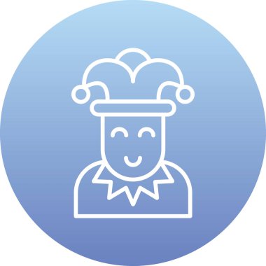 Şef. Web simgesi basit illüstrasyon