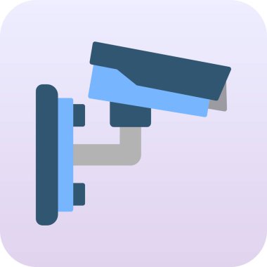 ccTV kamera simgesi, vektör illüstrasyon tasarımı