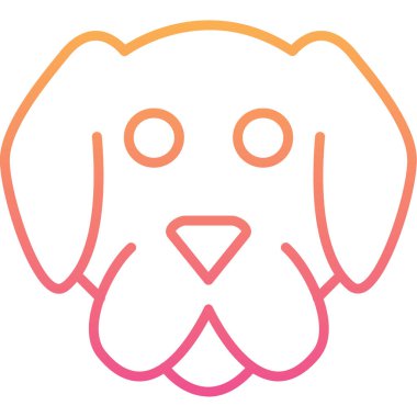 Hayvan köpek. Basit tasarım