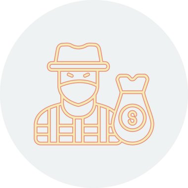 Madenci simgesi vektör illüstrasyonu