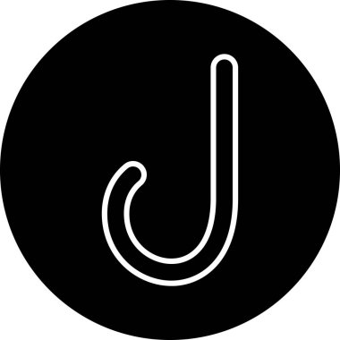 Benzersiz balıkçılık vektörü simgesi