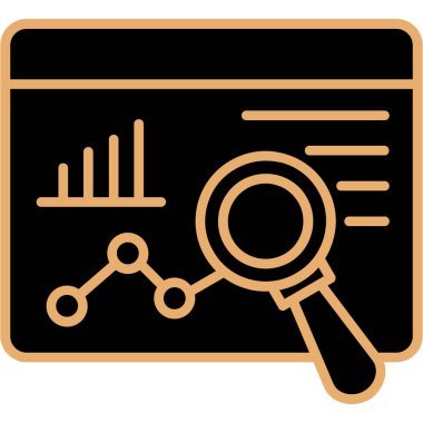 Analiz et. Web simgesi basit tasarım