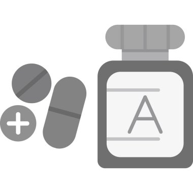 ilaç ilaç ilaç ikonu ana hatları biçiminde