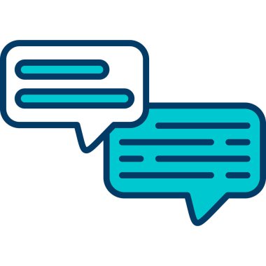 Metin ileti vektör illüstrasyon tasarımlı konuşma baloncukları