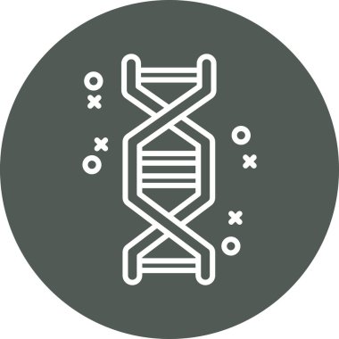 dna. Web simgesi basit illüstrasyon