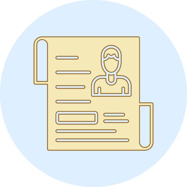 Kimlik kartı. Basit resimleme