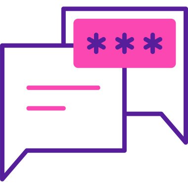 Konuş. Web simgesi basit illüstrasyon