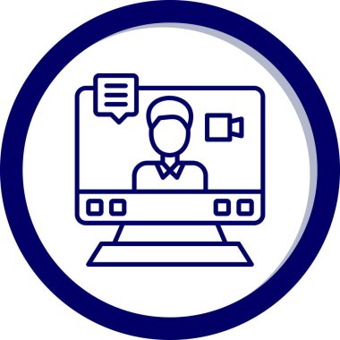 Laptop modern simgesinin vektör illüstrasyonu