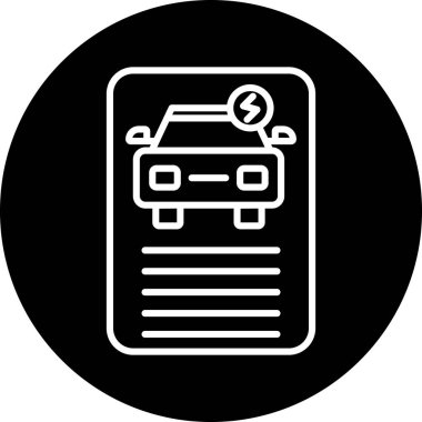 araba simgesi vektör illüstrasyonu