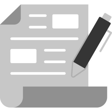 Kağıt yaprak ikonu. düz dizayn. vektör 10