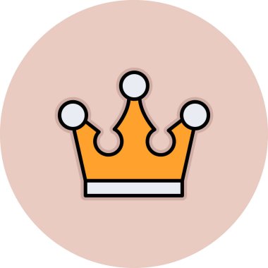 taç simgesi vektör illüstrasyonu