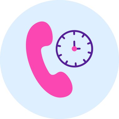 Telefonunuz var. Web simgesi basit illüstrasyon