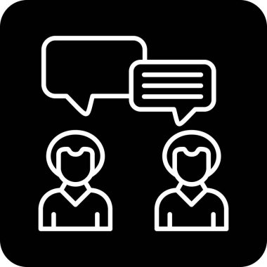 Konuşma kabarcıklar simgesi illüstrasyon tasarım