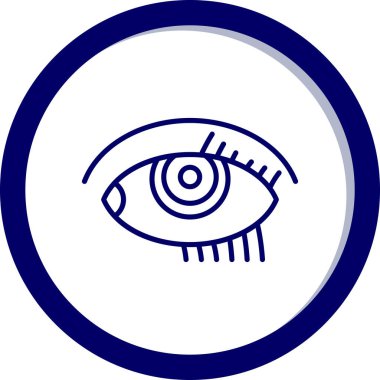 Göz simgesi. düz dizayn. Resim çizer