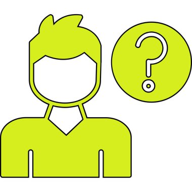 İnsan simgesinin vektör illüstrasyonu