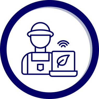 Bir insan simgesinin vektör illüstrasyonu