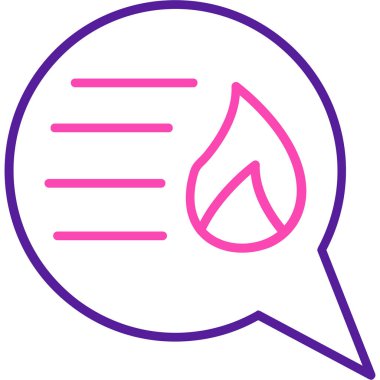 Konuş. Web simgesi basit illüstrasyon