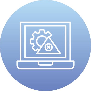 Bilgisayar. Web simgesi basit illüstrasyon